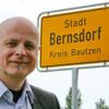Harry Habel - CDU - wurde 2012 als Buergermeister von Bernsdorf wiedergewaehlt - es gab keinen Gegenkandidaten