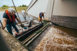 Seen-Wasserspiegel werden angeglichen
