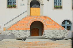 Treppenbau am Rathaus dauert länger