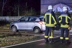 Das Gleisbett mit der Straße verwechselt