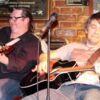 Frank Proft -rechts- und Supporter Willy beim Jubilaeums-Konzert im Hoyerswerdaer Black Raven