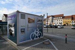 Dritte Fahrradgarage steht am Schwarzen Markt