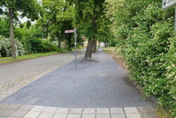 Weg erst einmal provisorisch erneuert