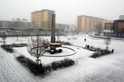 Der Winter meldet sich in der Stadt