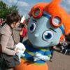 Seine Premiere feierte das Seenland-Maskottchen auf der Lausitzer Seenlandmesse