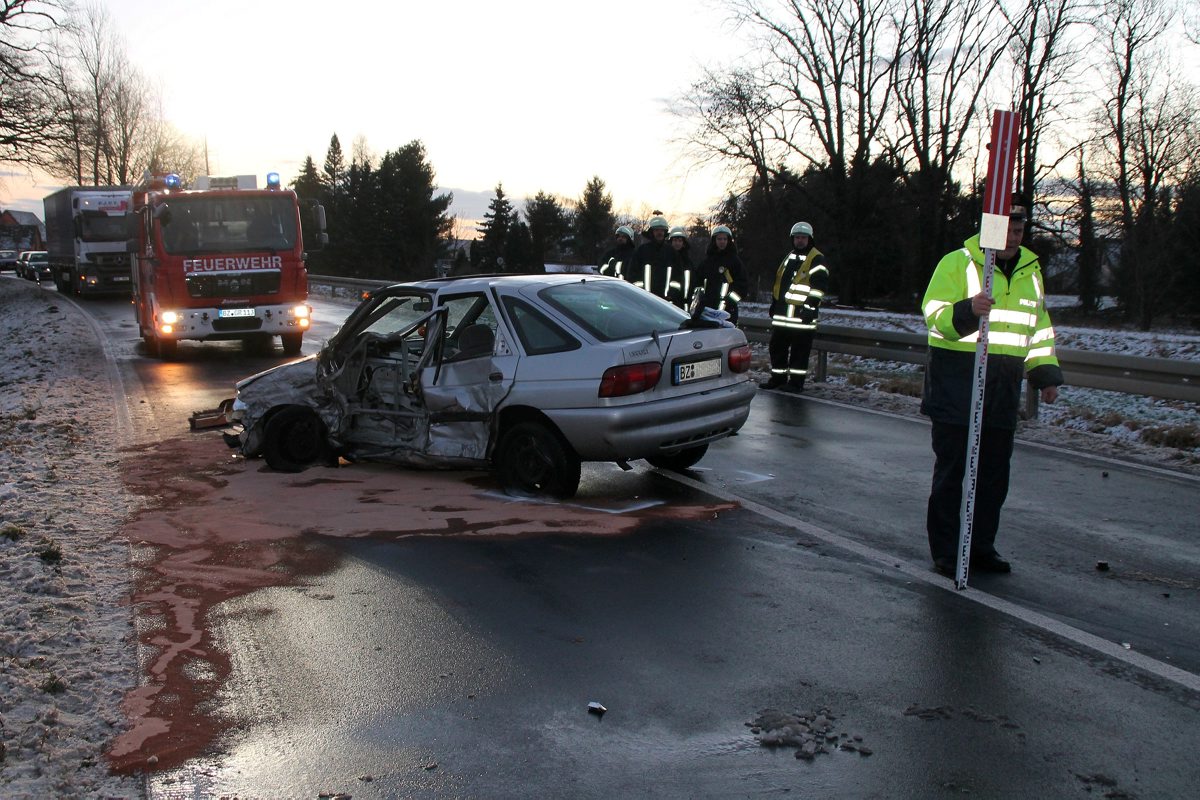 Unfall auf der B 96