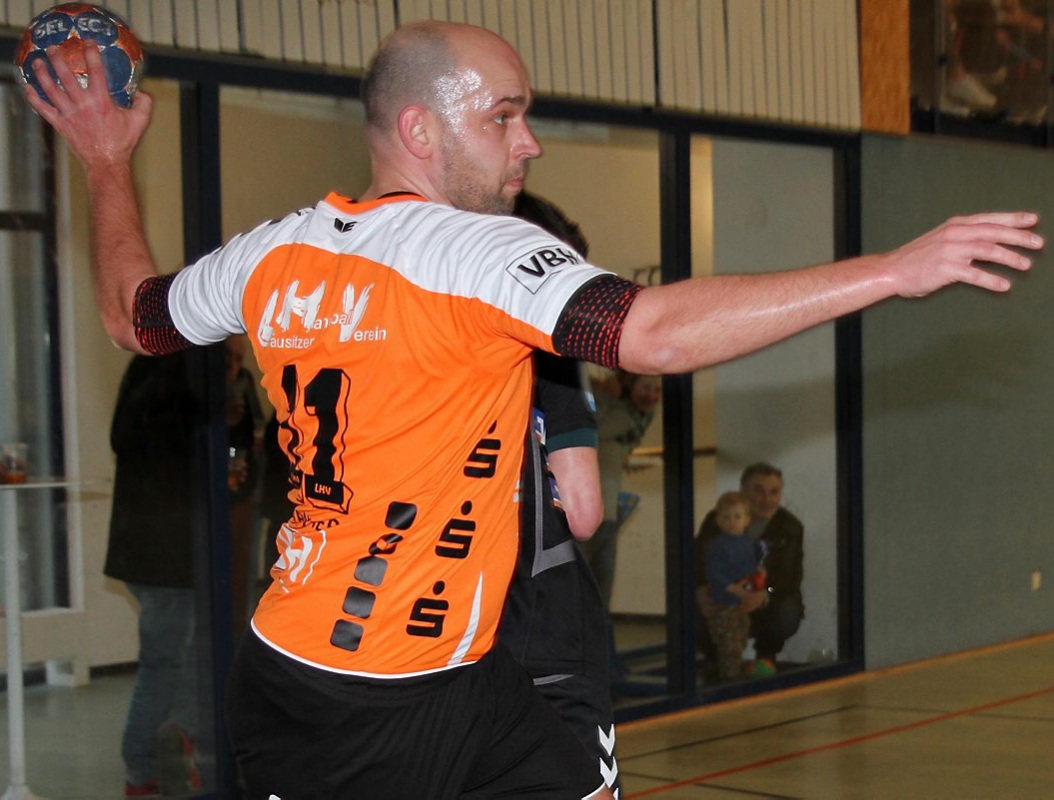 Robert Devantier vom LHV in Aktion gegen Cunewalde. Foto: Werner Müller