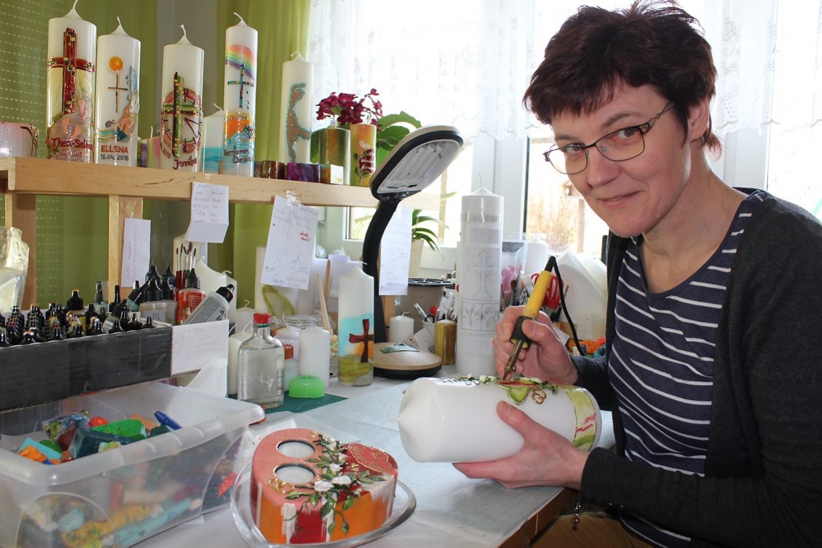 Kunst mit Kerzen