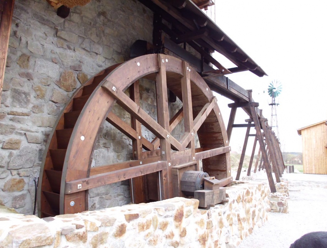 Wasserrad der Krabatmühle. Foto: Uwe Schulz