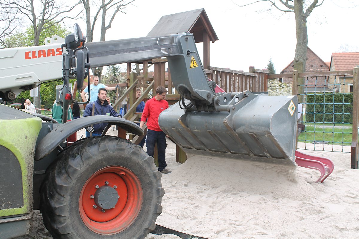 Spielsand ausgetauscht