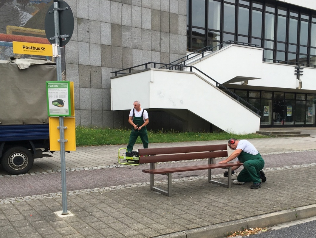 Bank für Busreisende