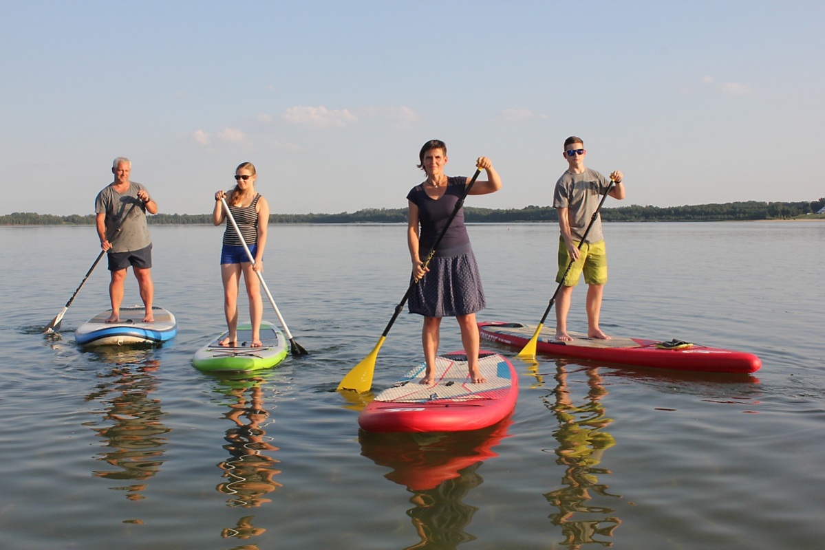 Paddler beim Triathlon