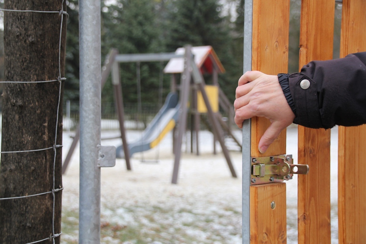 Wildschweinschutz für Spielplatz