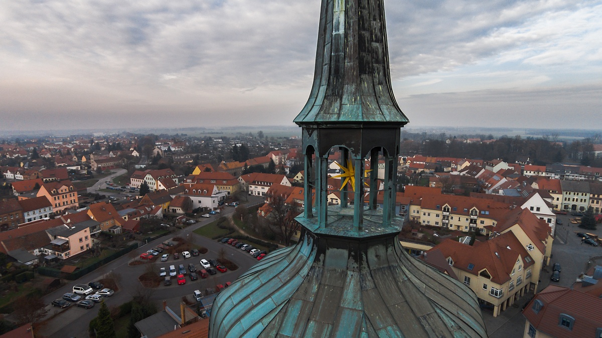 Stern im Kirchturm