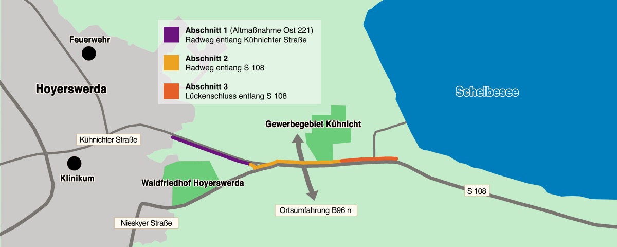 Radweg in Planung