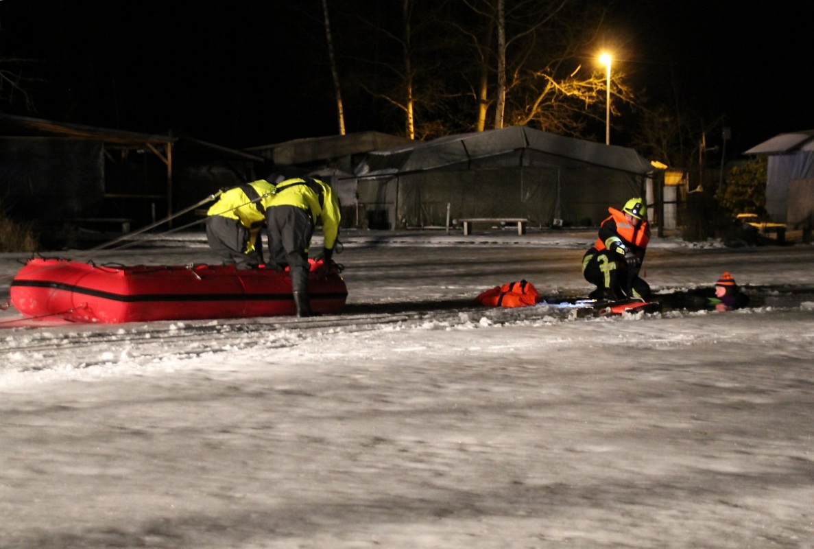 Eisiger Rettungseinsatz