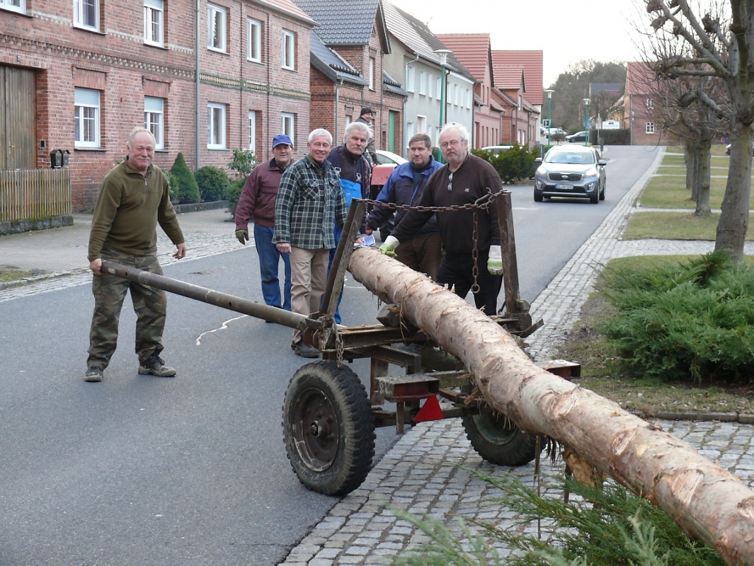 Maibaum unter Verschluss