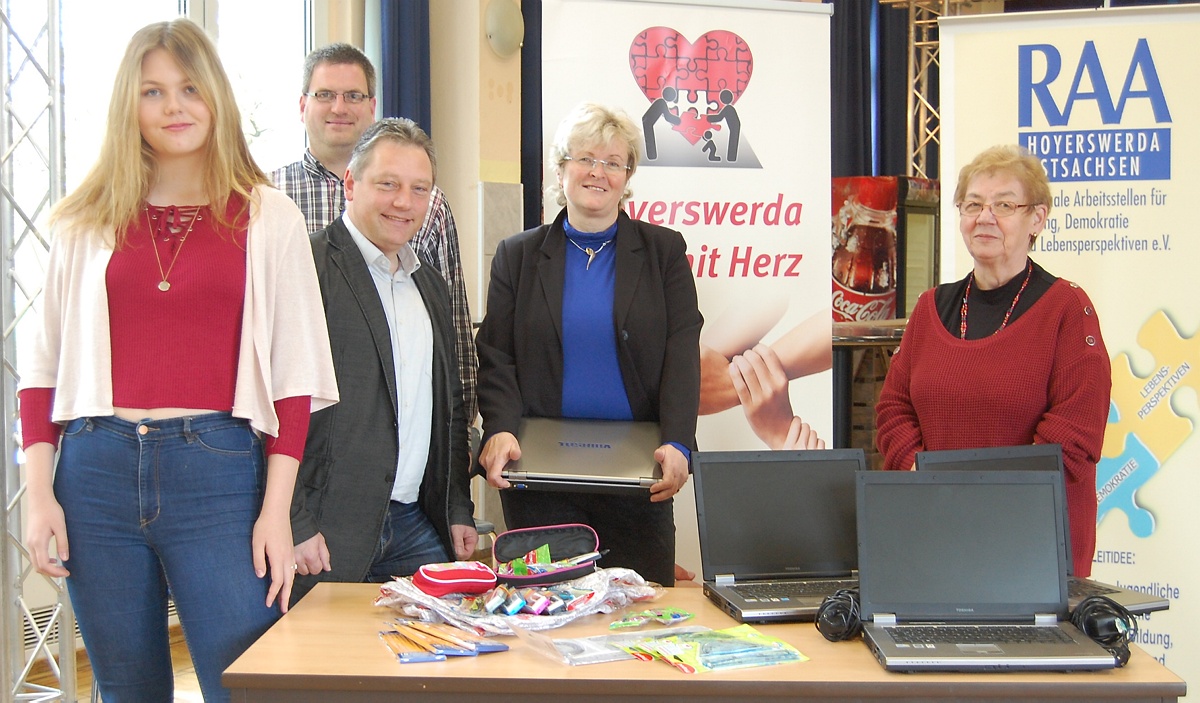 Laptops gespendet