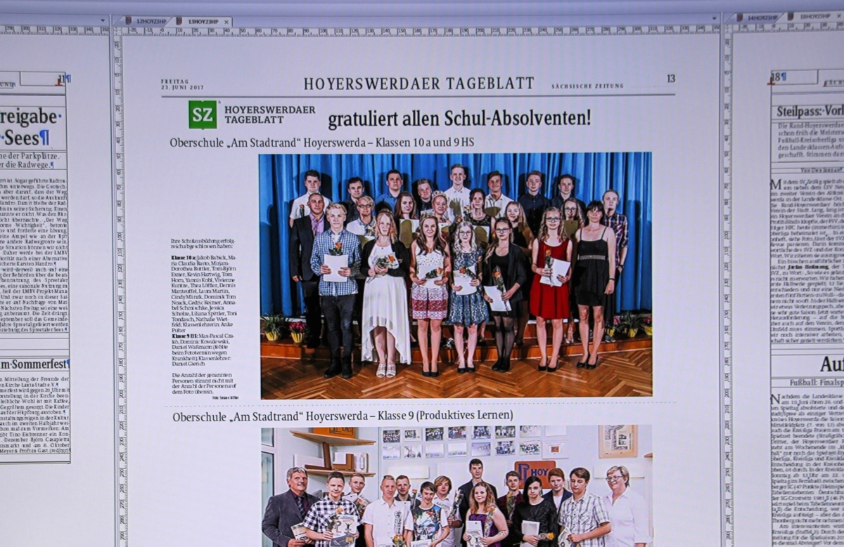 Schulabsolventen im Bild