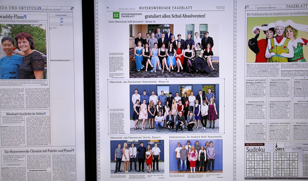 Schulabsolventen im Bild