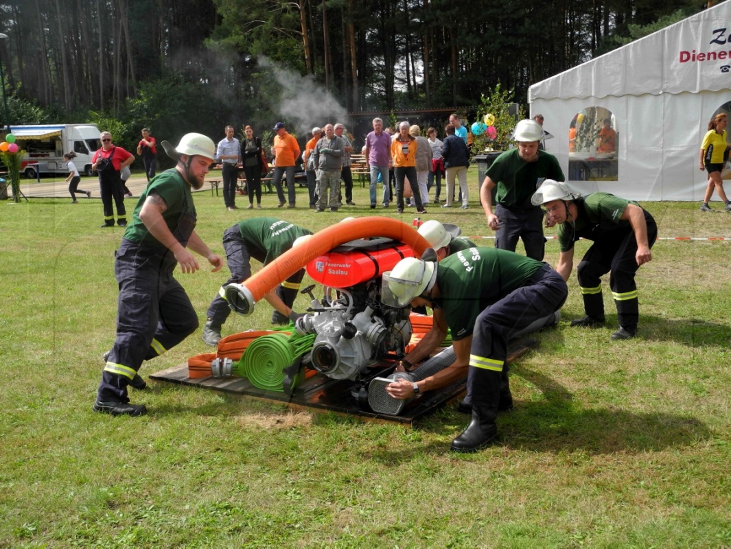 Das Team der Feuerwehr Saalau. Foto: Andreas Kirschke