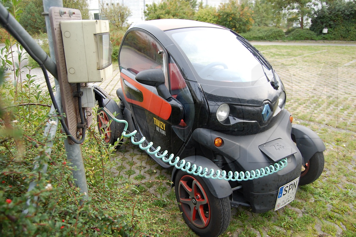 Im Twizy unterwegs