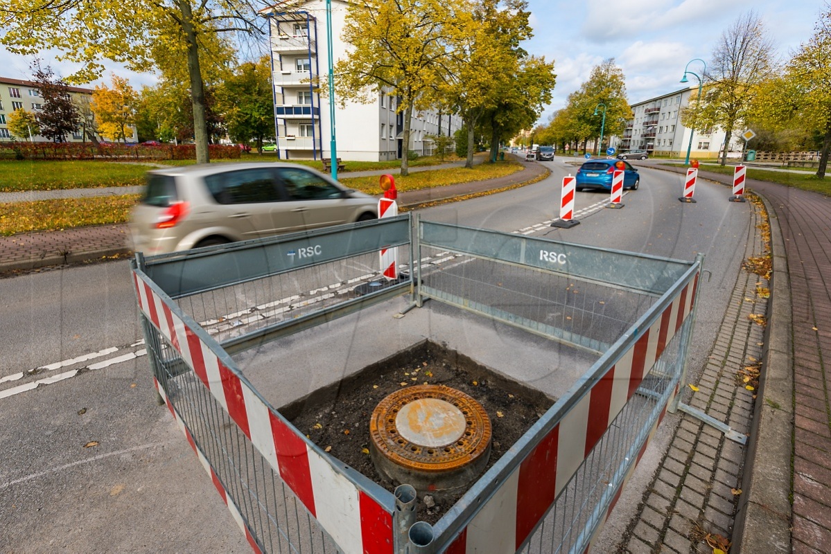 Bauarbeiten am Ende