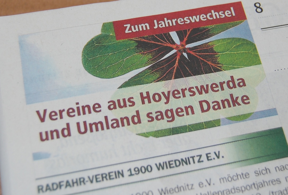 Öffentliche Danksagung möglich