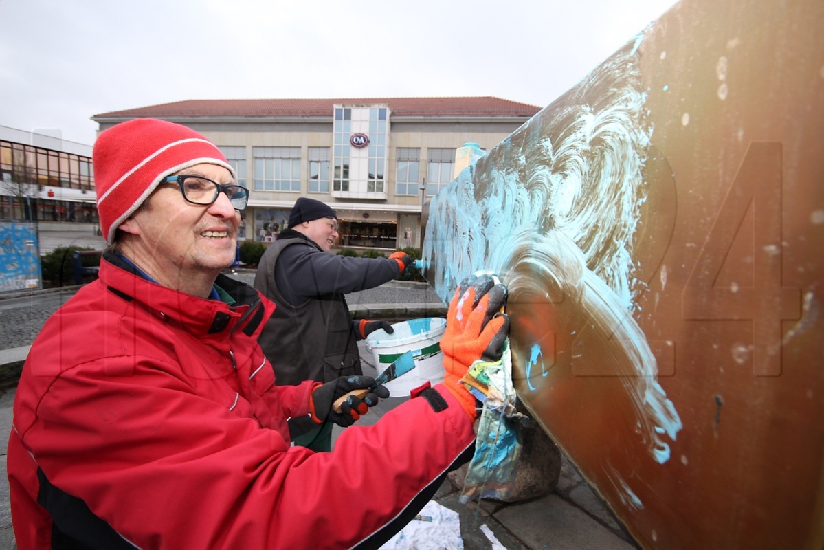 Einsatz gegen Graffiti