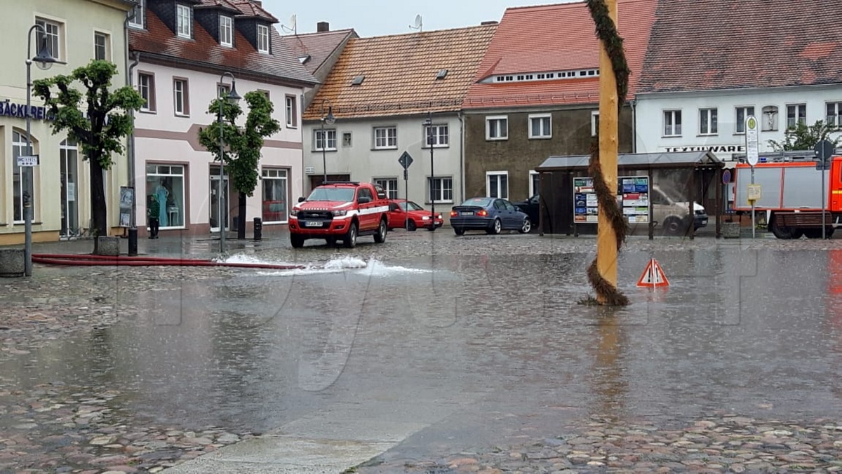 Land unter in Wittichenau