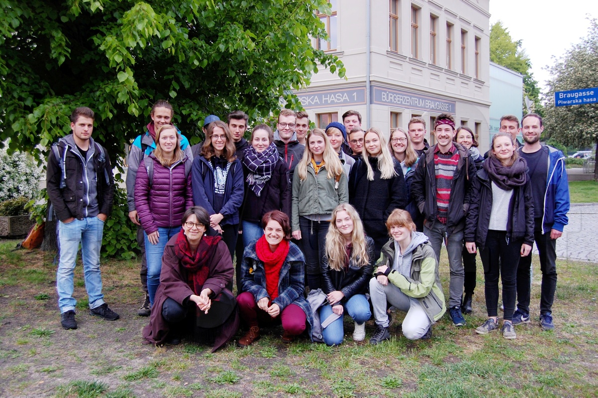 Künftige Städteplaner auf Erkundungstour
