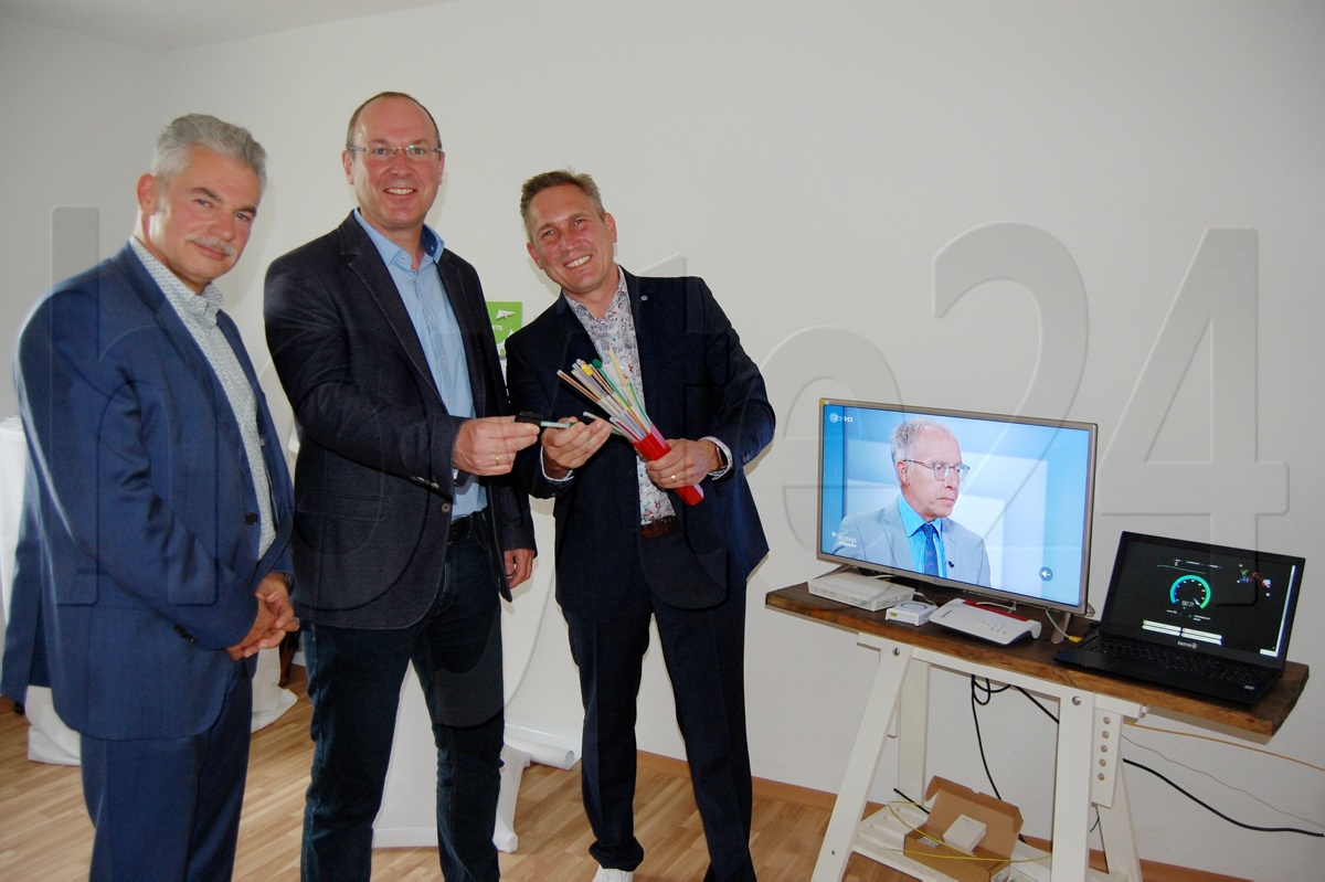Erster Wohnblock verfügt über Breitband-Netz
