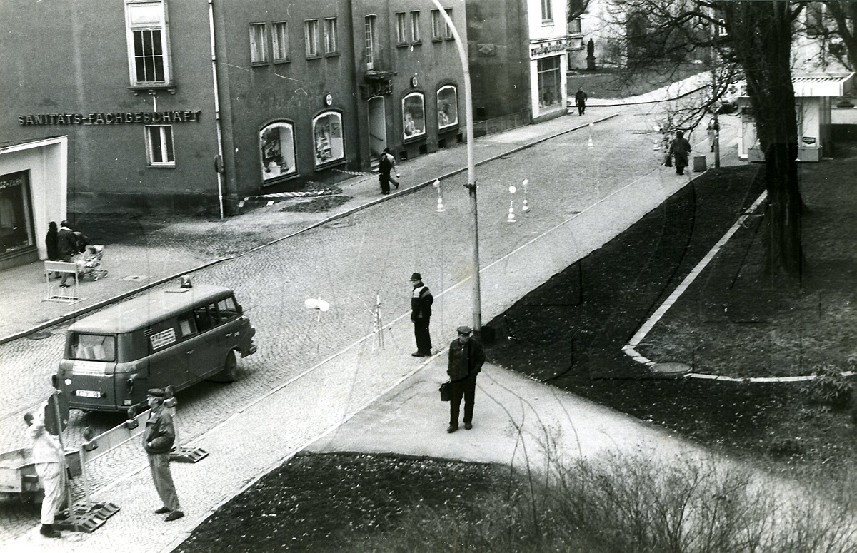 Die Kirchstraße zu Anfang der 1990er