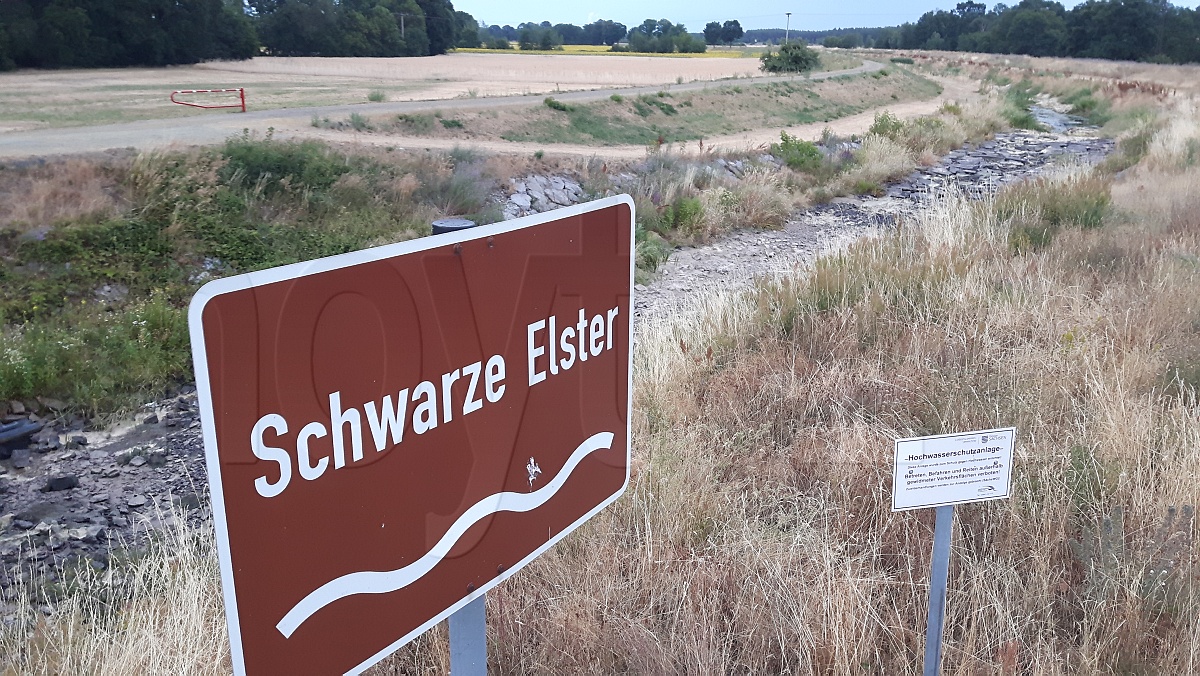 Bei Tätzschwitz ist die Schwarze Elster versiegt