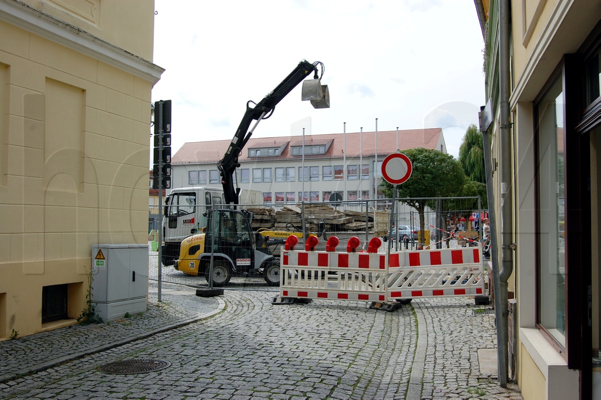 Neue, alte Baustelle an Hoyerswerdas Markt