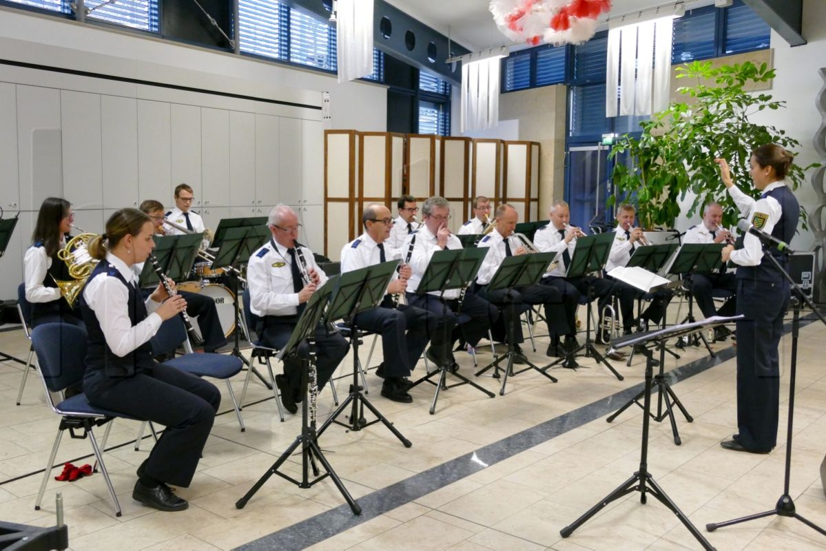 Sachsens Polizeiorchester verbreitet Vorfreude