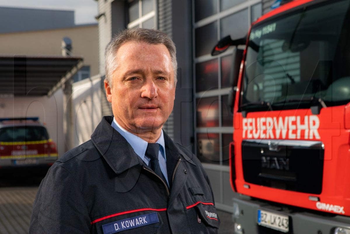 Feuerwehr-Ehrenkreuz in Silber für Dieter Kowark