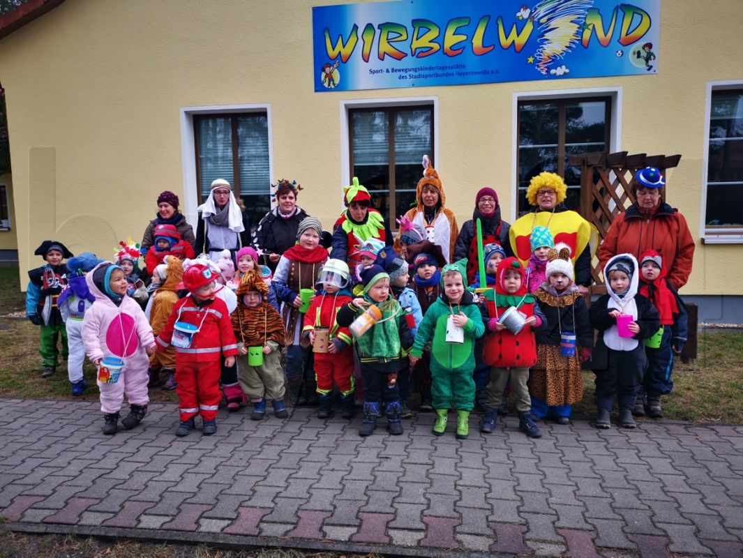 Ganz kleine Zamperer in Knappenrode unterwegs
