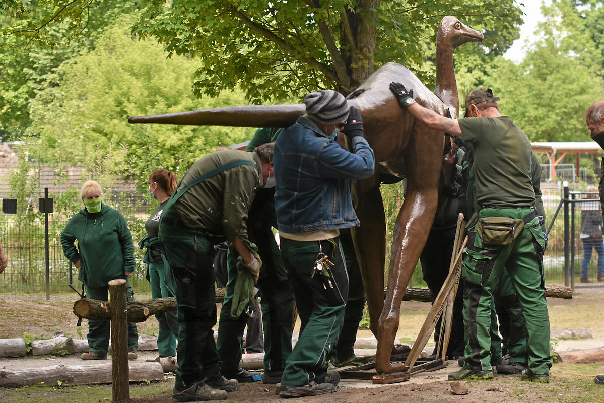 Ein Saurier für den Zoo Hoyerswerda