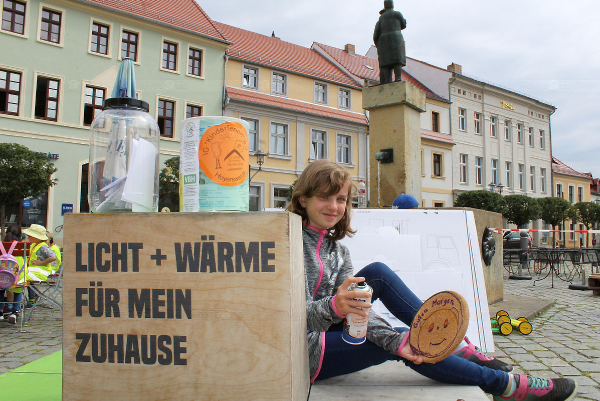 Ferienspiele auf Hoyerswerdas Marktplatz