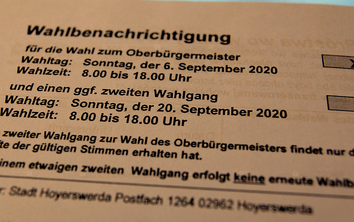 Post für die OB-Wahl wird jetzt verschickt