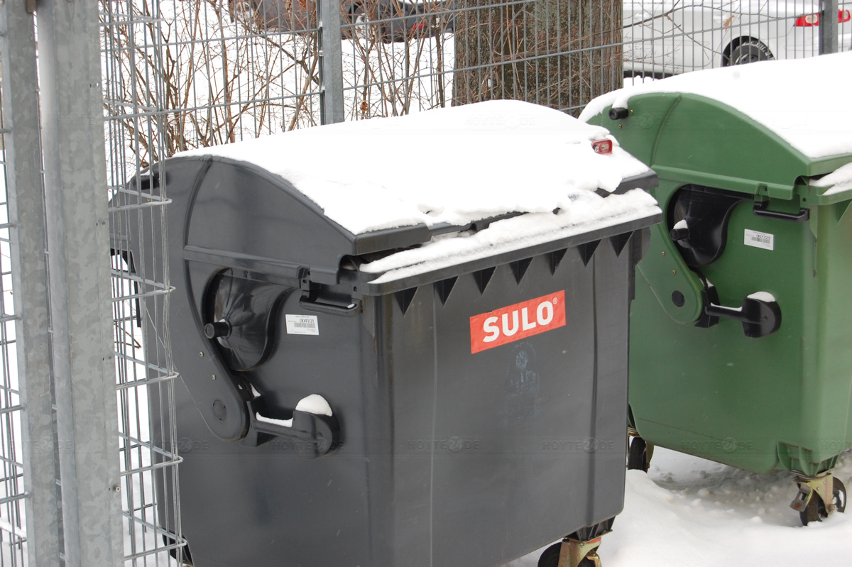 Müllentsorgung ist dem Schnee zum Opfer gefallen