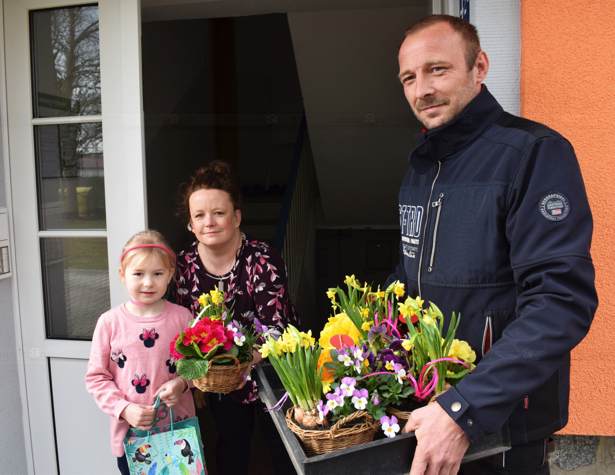 Frühlings-Blumengruß vom Immobilienverwalter