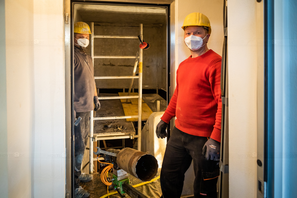 Sanierungsarbeiten im Zeißiger Wasserwerk