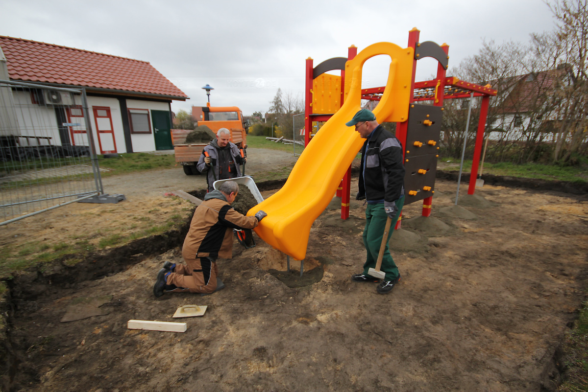 Der neue Kühnichter Spielplatz entsteht