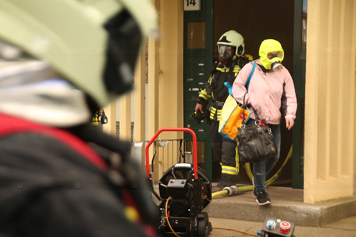 Feuerwehreinsatz in Hoyerswerdas WK VI