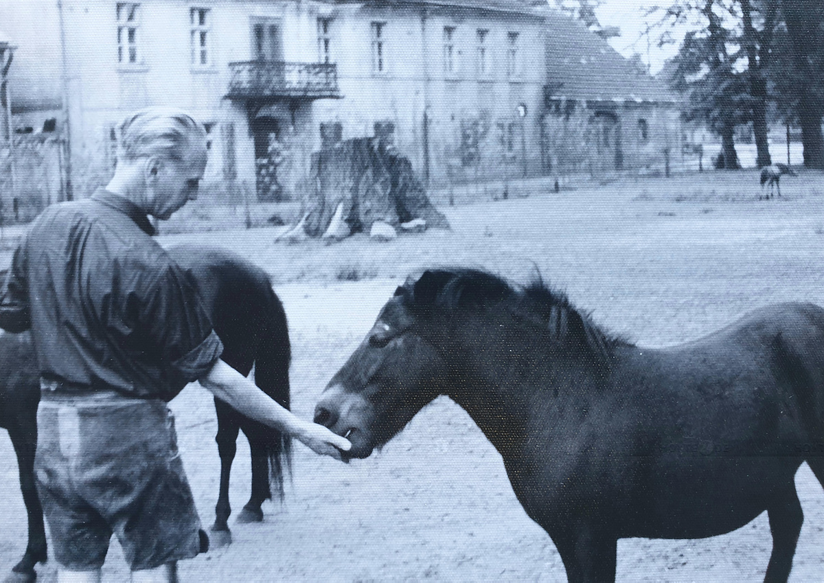 Der Zoogründer in den Anfangstagen des Tierparks