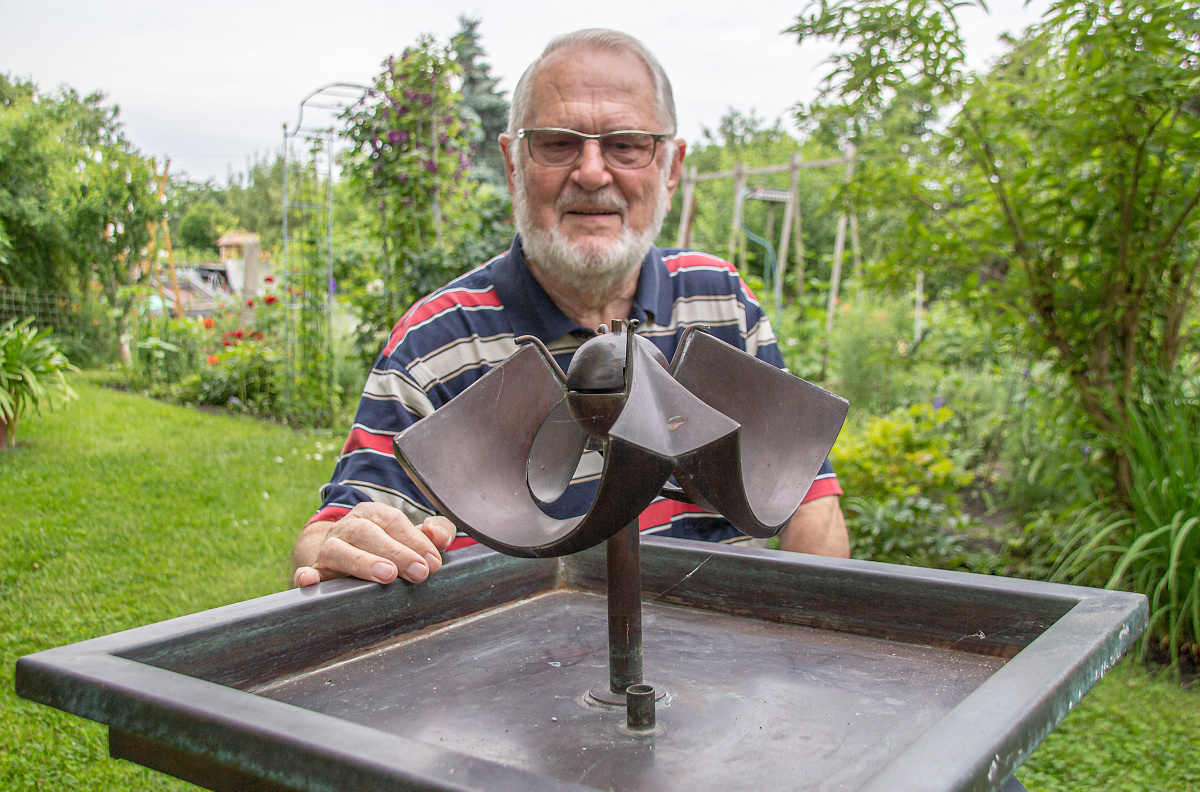 Brunnen-Plastik vor dem Schrott gerettet