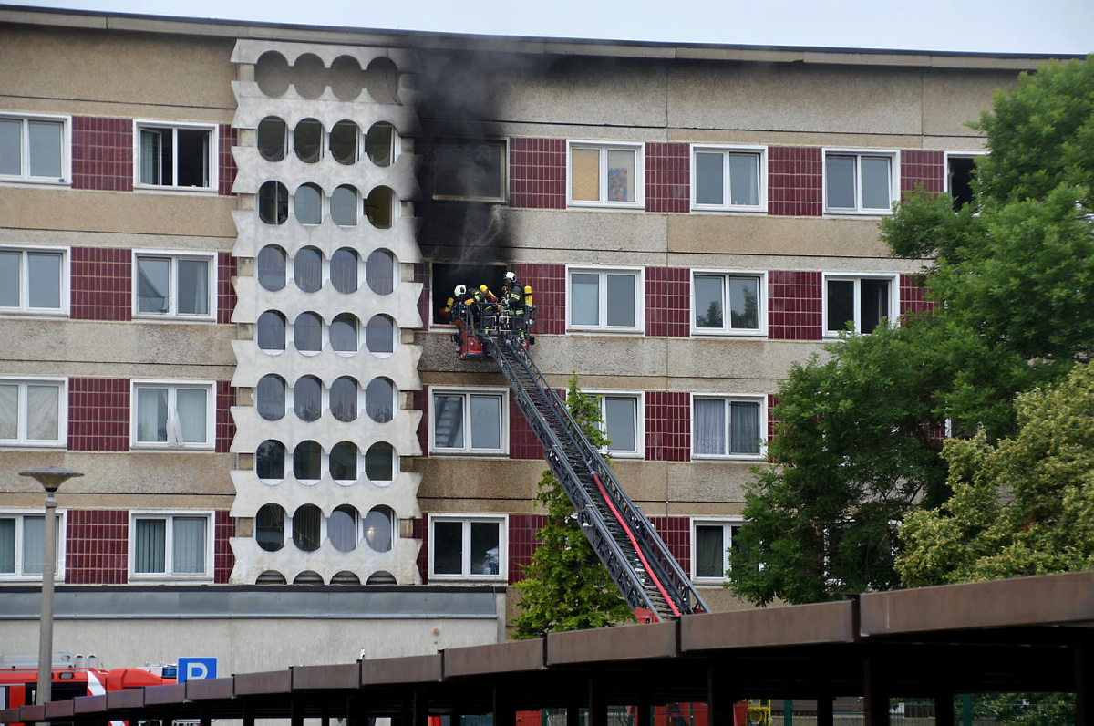 Wohnheim wegen Zimmerbrandes geräumt