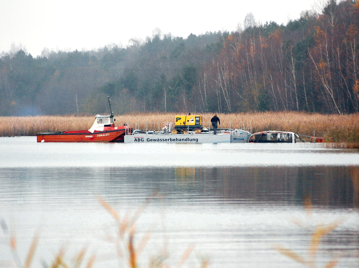 Aktuell Schiffsverkehr auf dem Scheibe-See